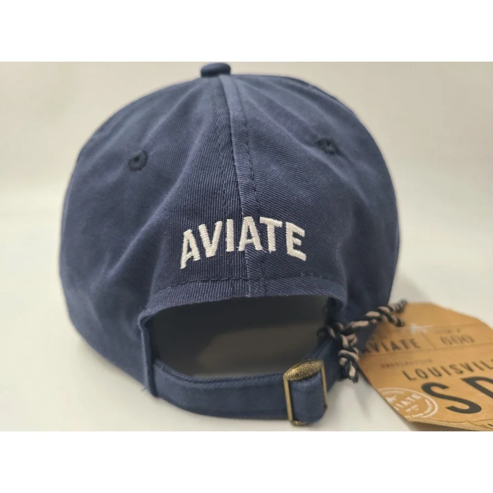 SDF Louisville International‎ Airport Aviate Strapback Adjustable Hat Cap Blue